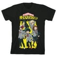 thumbnail image 1 of My Hero Academia UA School Uniform Characters Crew Neck Short Sleeve Boys' Black T-shirt-XL, 1 of 4