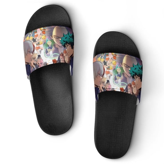 My Hero Academia Unisex Slippers Summer Beach Slippers Casual Non Slip Comfortable Slide Sandals Home Slippers For Men Women