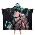 thumbnail image 1 of My Hero Academia Wearable Blanket Cloak Arctic Velvet Hooded Blanket Soft Fuzzy Hoodie Blanket Cape for Adults Kids 40"x50", 1 of 8