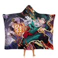 thumbnail image 1 of My Hero Academia Wearable Blanket Cloak Arctic Velvet Hooded Blanket Soft Fuzzy Hoodie Blanket Cape for Adults Kids 50"x60", 1 of 8