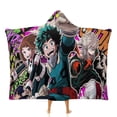 thumbnail image 1 of My Hero Academia Wearable Blanket Cloak Arctic Velvet Hooded Blanket Soft Fuzzy Hoodie Blanket Cape for Adults Kids 60"x80", 1 of 8