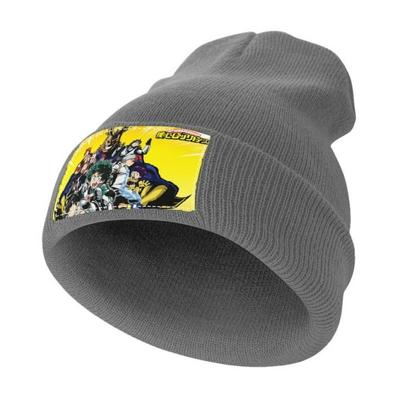 My Hero Academia Winter Beanie Hats for Men Women, Warm Cozy Knitted Cuffed Skull Cap