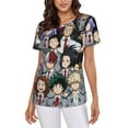 thumbnail image 1 of My Hero Academia Women's T Shirts Round Neck Short-Sleeve Soft T-Shirt Summer Casual Tee Tops 3D Printing Tee Shirt, 1 of 6