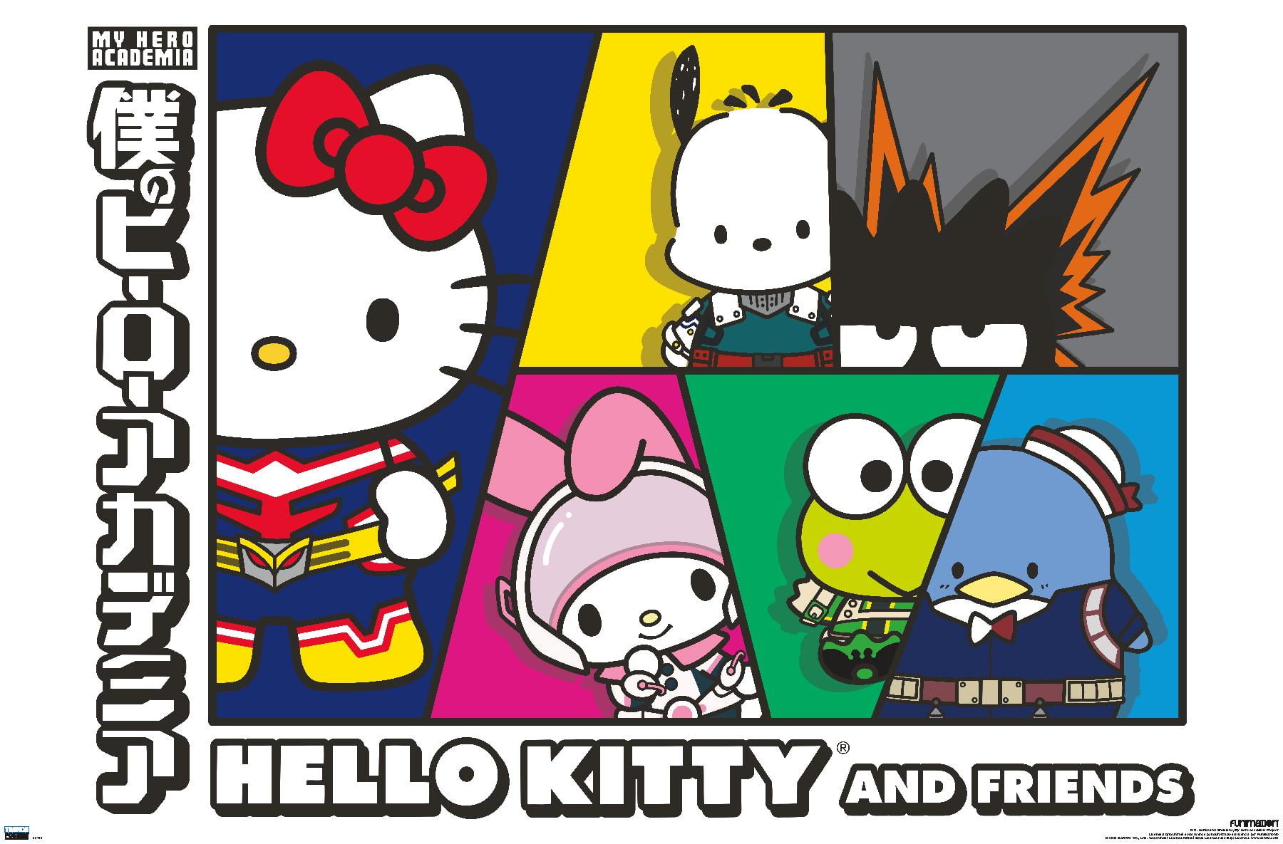 My Hero Academia X Hello Kitty And Friends - Shapes Wall Poster