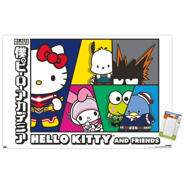 Trends International Hello Kitty - Colorful Wall Poster, Unframed Version,  22.375 x 34 : : Home