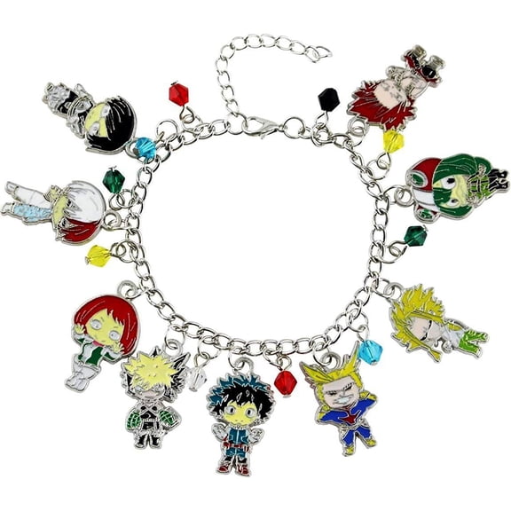 My Hero Academy Characters Themed Charms Metal Novelty Charm Bracelet