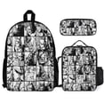 thumbnail image 1 of My Hero Academy Fun cartoon three-piece backpack set: includes backpack lunch box and pencil case One size, 1 of 5