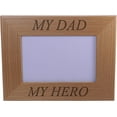 thumbnail image 1 of My Hero My Dad - Wood Picture Frame - Holds 4-inch x 6-inch Photo - Great Gift for Father's Day or Christmas Gift, 1 of 2