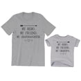 thumbnail image 1 of My Hero My Friend My Granddaughter Men's T-Shirt Matching Tee My Grandpa Kids Toddler Shirt Youth Baby, 1 of 3