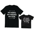 thumbnail image 1 of My Hero My Friend My Son Men's T-Shirt Matching with My Dad Kids Toddler Shirt Youth Baby, 1 of 3