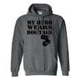 thumbnail image 1 of My Hero Wears Dog Tags - Air Force Hooded Sweatshirt, 1 of 3