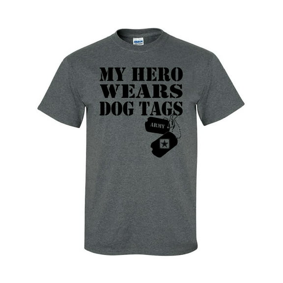 My Hero Wears Dog Tags -Army Short Sleeve T-Shirt