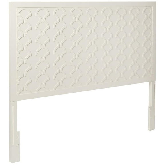 My Home Furnishings Amanda Queen Panel Headboard in Creamy White