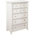 thumbnail image 1 of My Home Furnishings Bailey Wood 5-Drawer Chest in Bright White, 1 of 3