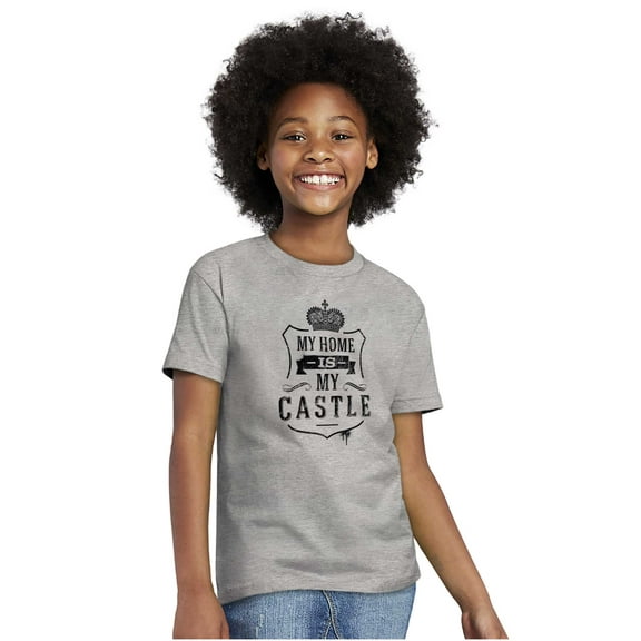 My Home My Castle Royalty King Queen Girls Kids T Shirt Tees Teen Brisco Brands S
