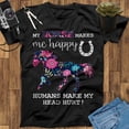 thumbnail image 1 of My Horse Makes Me Happy Humans Make My Head Hurt Horse T-Shirt, Horse Sweatshirt T-Shirt, Horse Hoodie, Horse Gifts For Woman, Horse Girl Shirt, 1 of 2