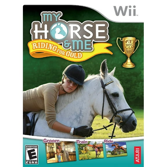 Restored My Horse & Me: Riding for Gold Nintendo Wii Simulation Video Game, Simulation,Multiplayer,Adventure,Hores-Riding, Parental Controls