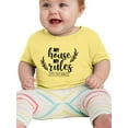 thumbnail image 1 of My House My Rules T-Shirt Infant -Smartprints Designs,  12 Months, 1 of 4