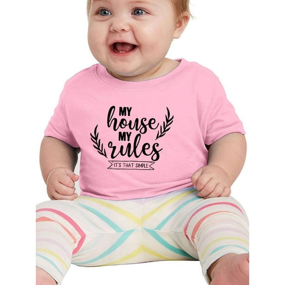 My House My Rules T-Shirt Infant -Smartprints Designs, 6 Months