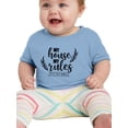 thumbnail image 1 of My House My Rules T-Shirt Infant -Smartprints Designs,  6 Months, 1 of 4