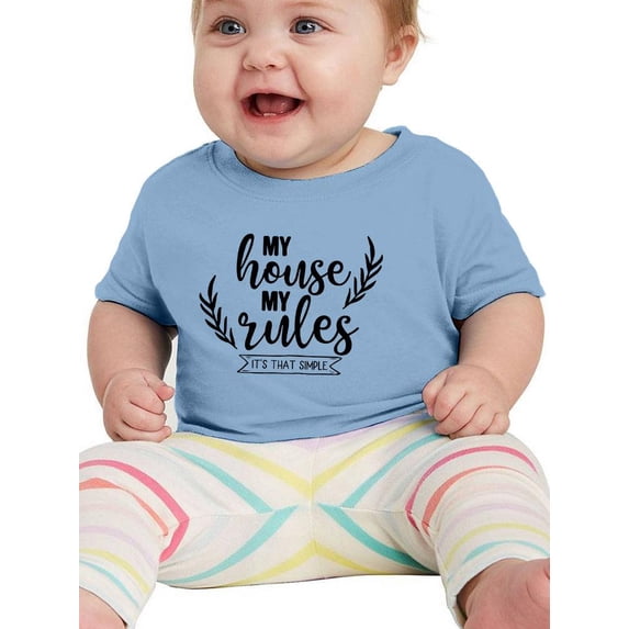 My House My Rules T-Shirt Infant -Smartprints Designs, 6 Months