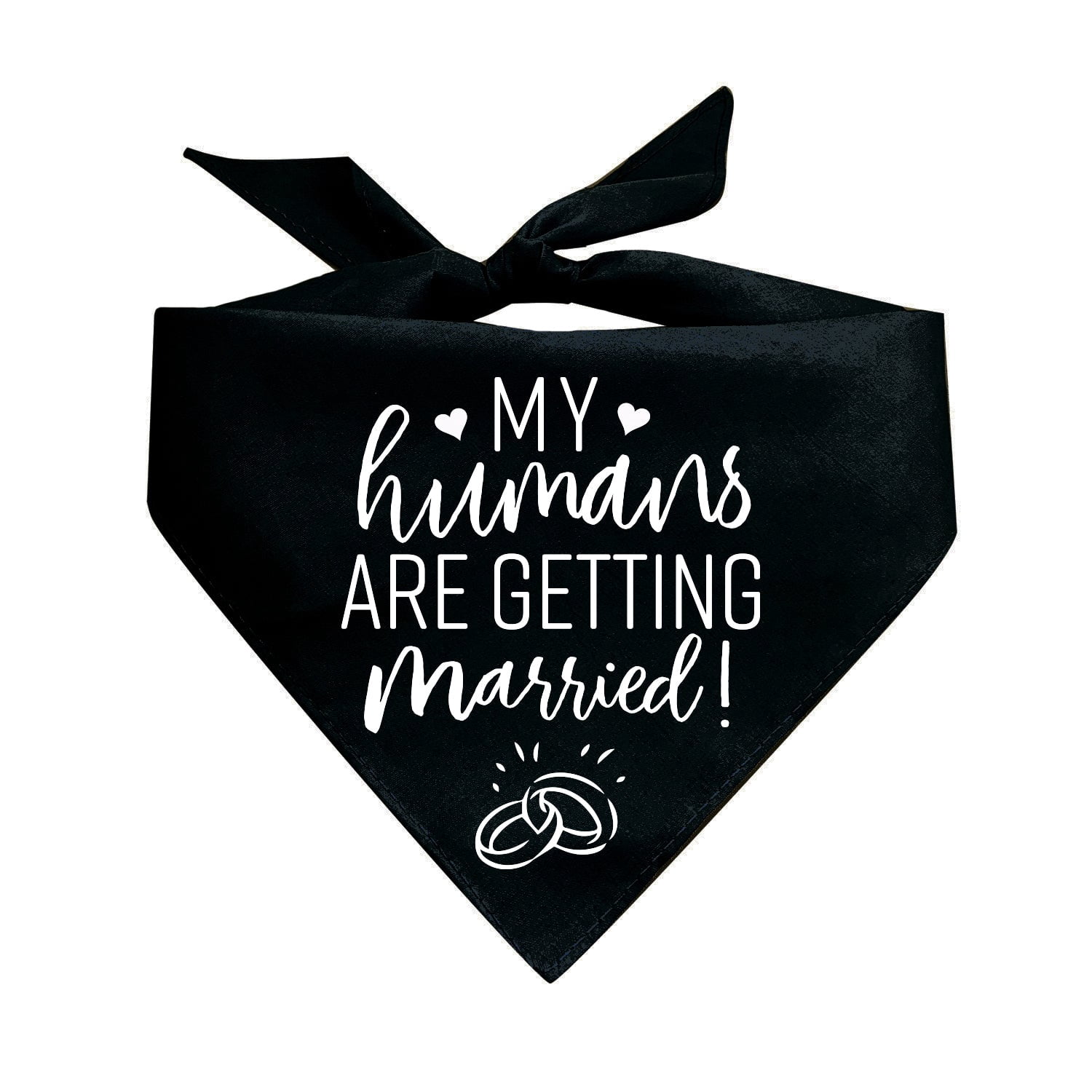 Hundehalstuch „My Humans Are Getting Married“ – 2 Stück, Aus Weichem Polyester, Für Hochzeit & Fotos