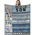 thumbnail image 1 of to My Husband Blanket, Anniversary Romantic Gifts for Him, for Husband, Soft Cozy Husband Blanket for Bed Couch, Birthday Gifts for Husband from Wife 50x60 Inches, 1 of 5