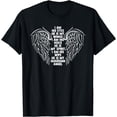 thumbnail image 1 of My Husband Is My Guardian Angel Widowed Wife Memorial Day T-Shirt, 1 of 3
