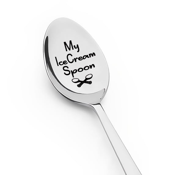 My Ice Cream Spoon for Mom Grandma Mothers Day Gifts from Dad Grandpa Father's Day Gift for Ice Cream Lovers Gifts for Friend Sister Birthday Gifts for Girlfriend Boyfriend Anniversary Wedding Gift