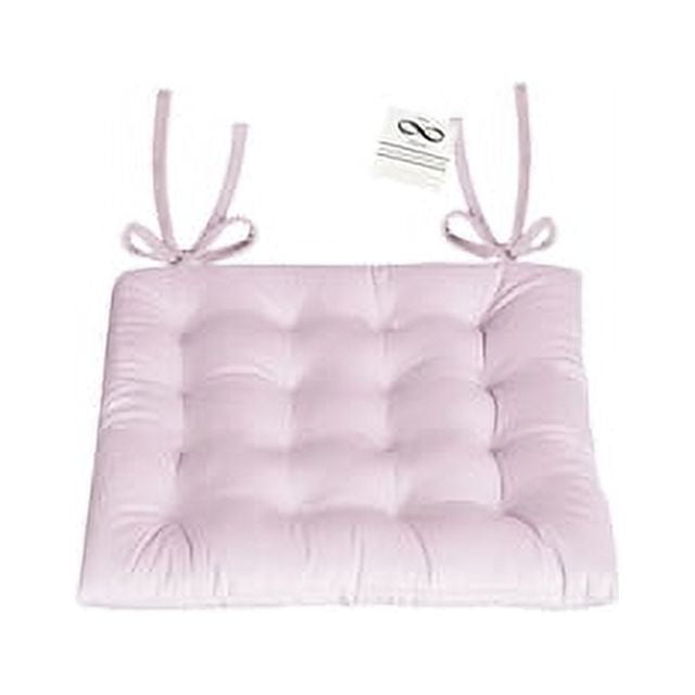 My Infinity Store 16 Plush Round Tufted Chair Pad/Cushions Tie-Backs ( Purple,4 Piece) 