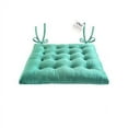 thumbnail image 1 of My Infinity Store 16" Plush Square Tufted Chair Pad/Cushions Tie-Backs (Mint Green, 1 Piece), 1 of 5