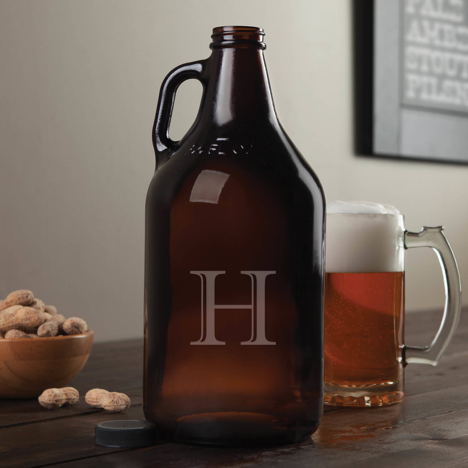 My Initial Personalized Monogam Beer Growler