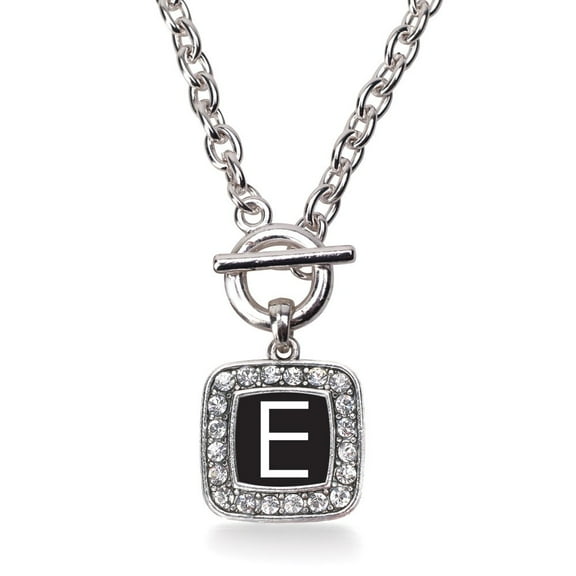 My Initials - Letter E Classic Charm Toggle Necklace