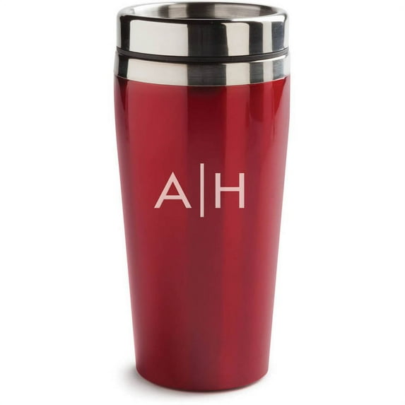 My Initials Personalized 16 Oz. Red Travel Mug