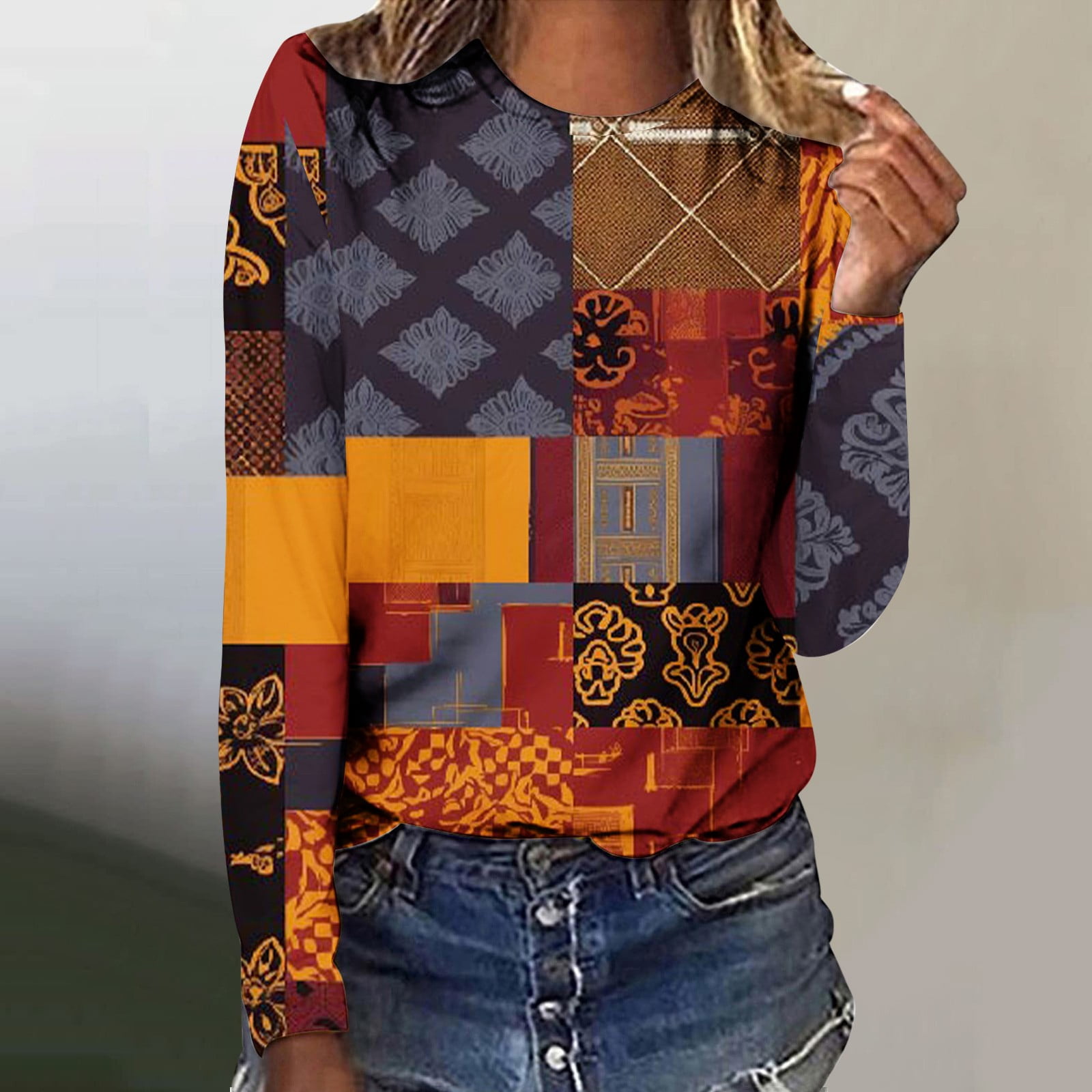 Oversized Round-neck Sweatshirt with Maxi Lettering S Women