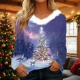 thumbnail image 1 of My Items Talove Christmas Shirts for Women Long Sleeve Sweatshirts Loose T Shirts Cotton Oversized 2025 Trendy, 1 of 4