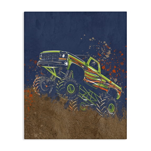 Stupell Industries Eclectic My Jam Truck Adventure Canvas Art, 36 x 48, by Kim Allen