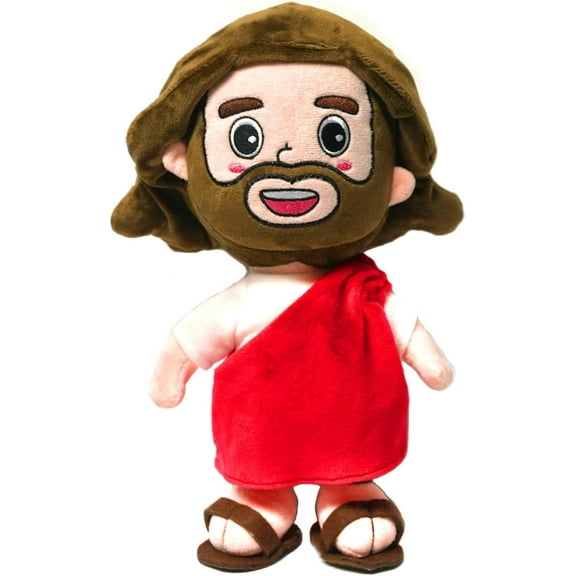 My Jesus Plush 14" Large Christ Doll Cute Christian Stuffed Plush of Son of God for Children, Church, Sunday School, Religious Gift, Kids Jesus Gift