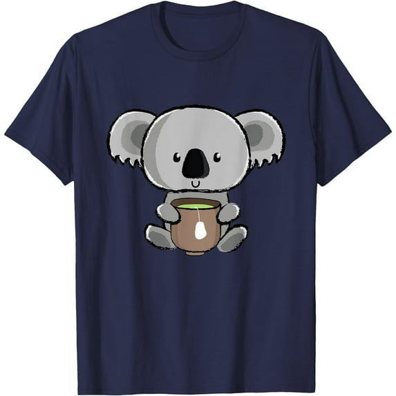 My Jokes Are Koala Tea Funny Pun Softstyle Unisex T-Shirt,Navy Color,Size 2XL