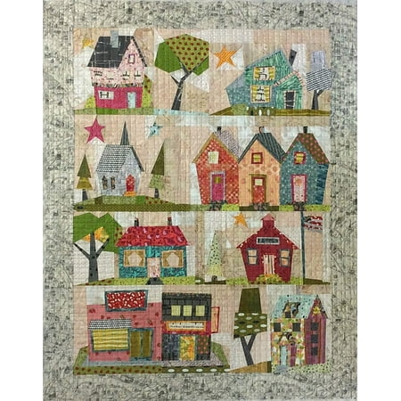 My Kinda Town Fused Fabric Collage Quilt Pattern by Laura Heine of Fiberworks