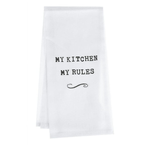 My Kitchen My Rules Kitchen Towel - By Ganz