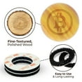 thumbnail image 1 of My Knock on Wood  Laser Etched Bitcoin Logo Attachable Premium Wood Charms, 1 of 9