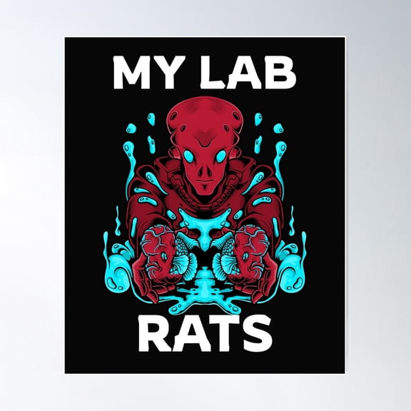 My Lab Rats, Alien Poster Wall Art, Modern Wall Decor For Living Room Bedroom, 8x12 UNFRAMED