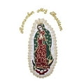 thumbnail image 1 of My Lady of Quadalupe Virgin Mary Maria Christening Baptism Clergy Apparel Patch (Gold English Word 5"x3.25"), 1 of 1