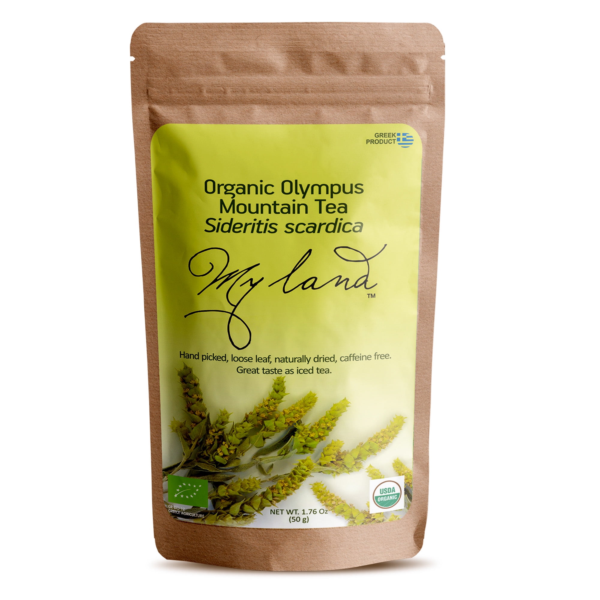 My Land Organic Greek Mountain Tea Loose Leaf Herbal Tea Handpicked on ...