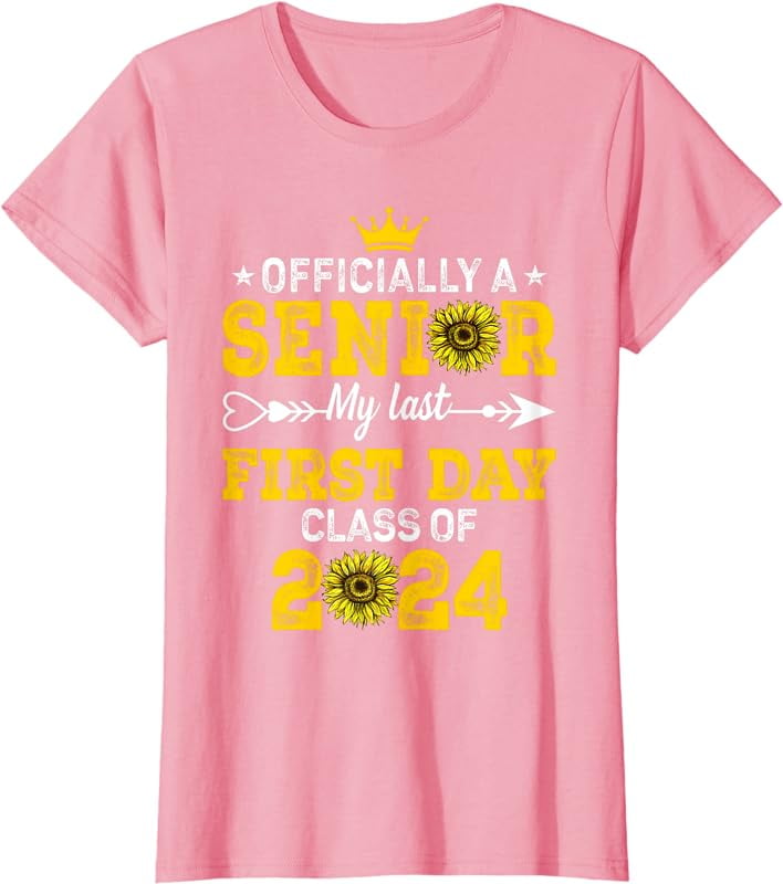 My Last First Day Senior Back to School 2024 Class Of 2024 TShirt