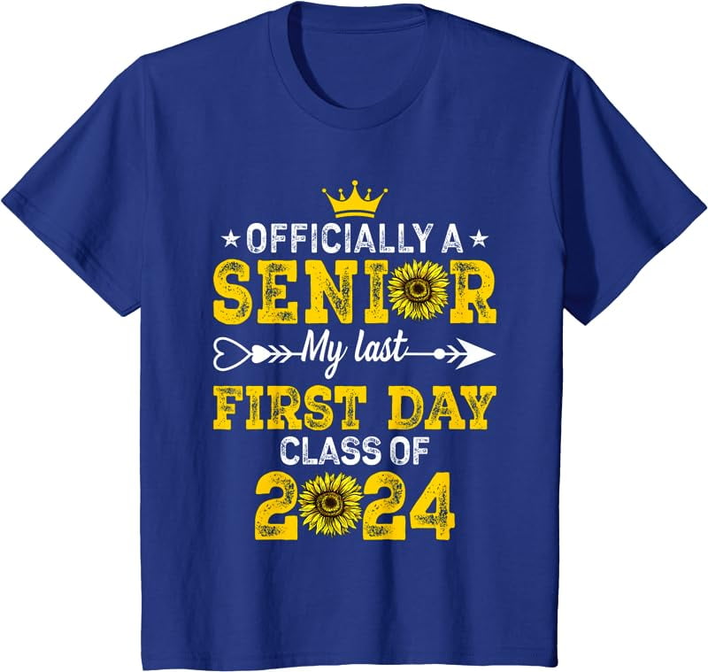 My Last First Day Senior Back to School 2024 Class Of 2024 TShirt