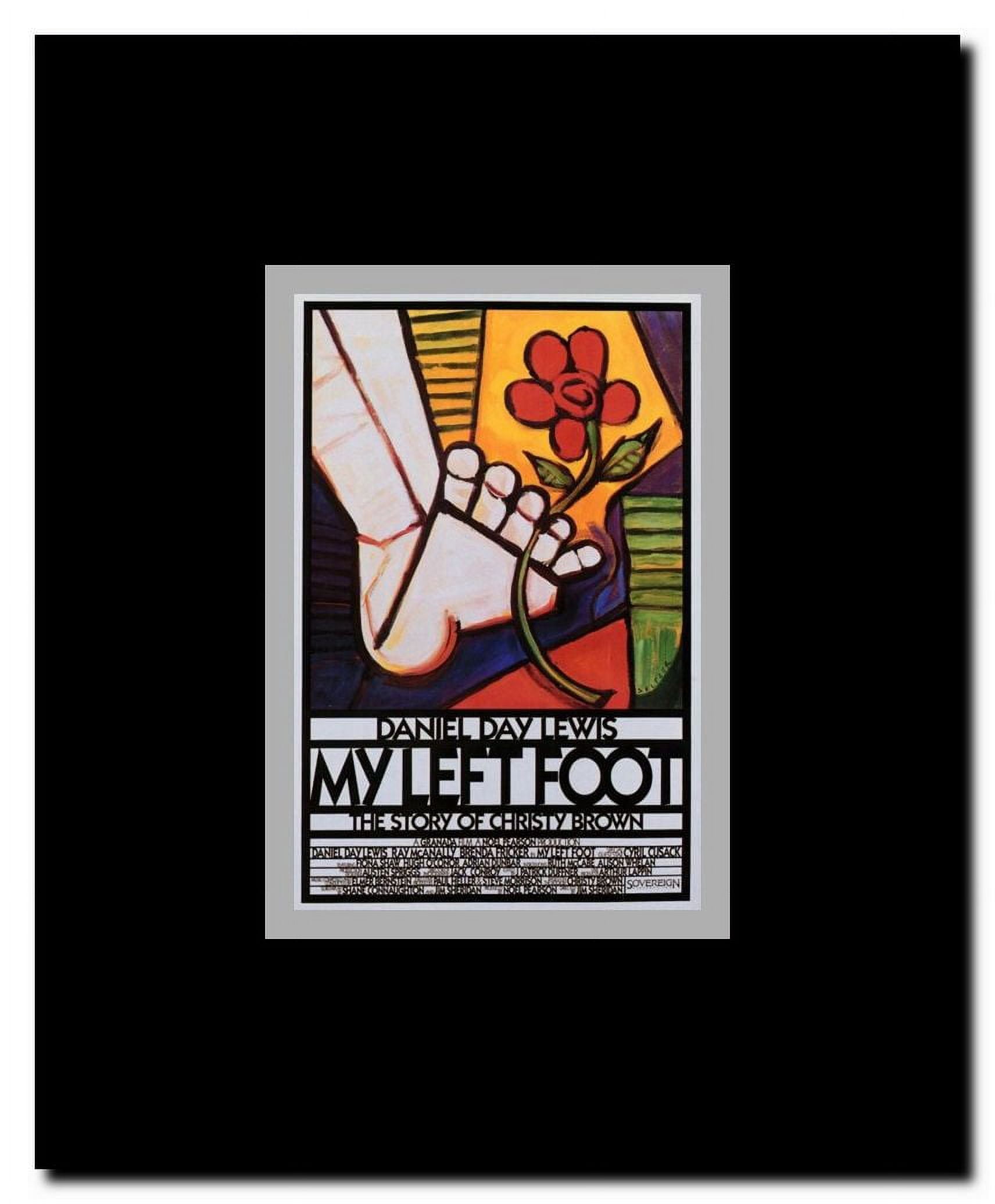 My Left Foot Framed Movie Poster