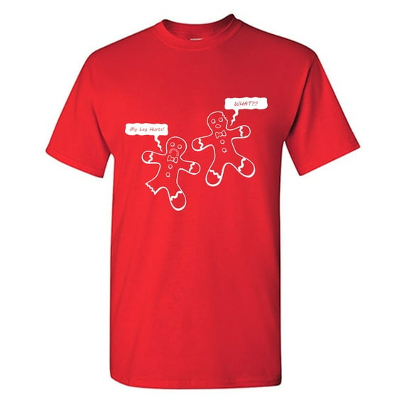 My Leg Hurts! Sarcastic Humor Graphic Tees Gift For Mens Novelty Funny T Shirt