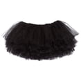thumbnail image 1 of My Lello Big Girls 10-Layer Short Ballet Tulle Tutu Skirt (4T-10yr) - Black, 1 of 4